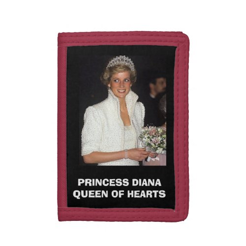 PRINCESS DIANA Queen of Hearts Trifold Wallet