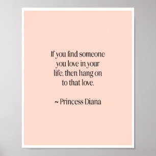 Princess diana quote poster