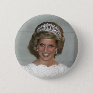 Princess Diana Washington 1985 Button