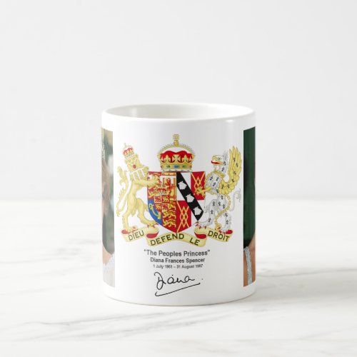 Princess Diana With Coat Of Arms And Signature Hig Coffee Mug