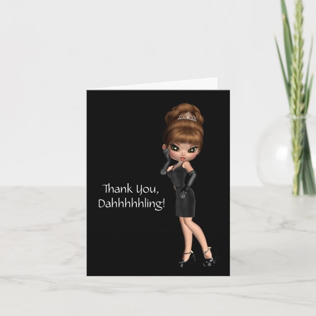 Princess Diva Thank You Card (Front)