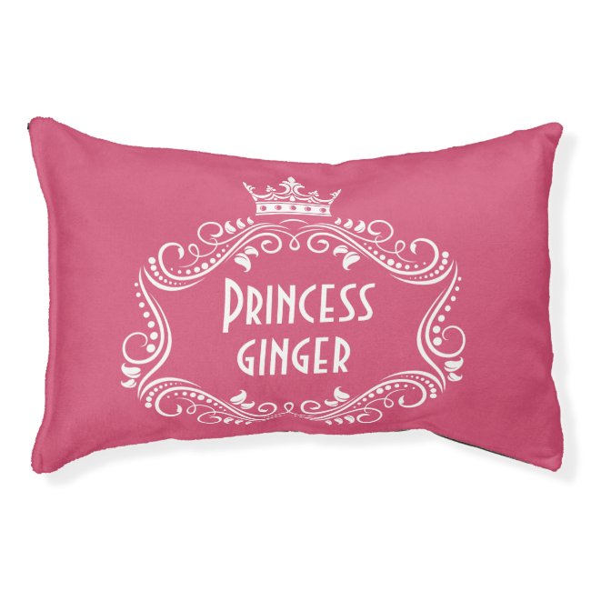 Princess Dog Name Personalized Pet Pillow Bed