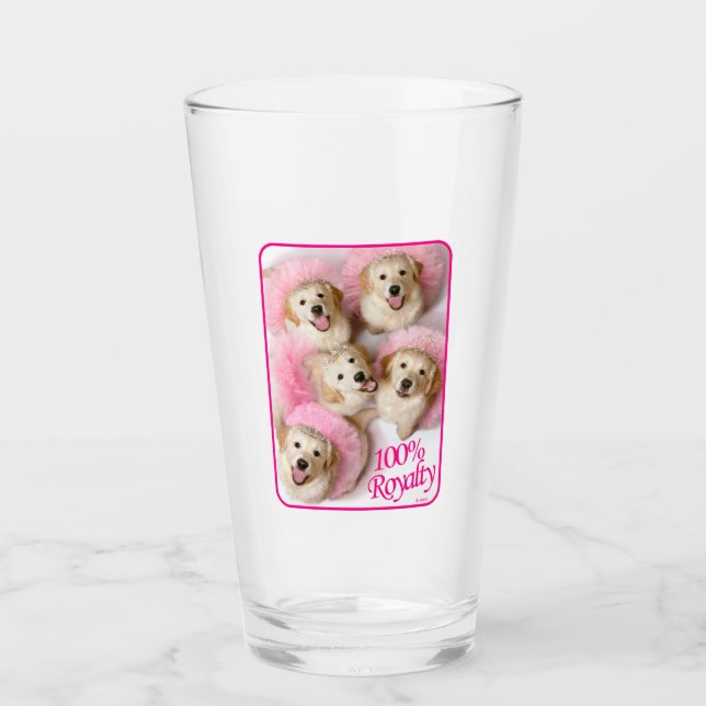 Princess Dogs in Tiaras Glass (Front)