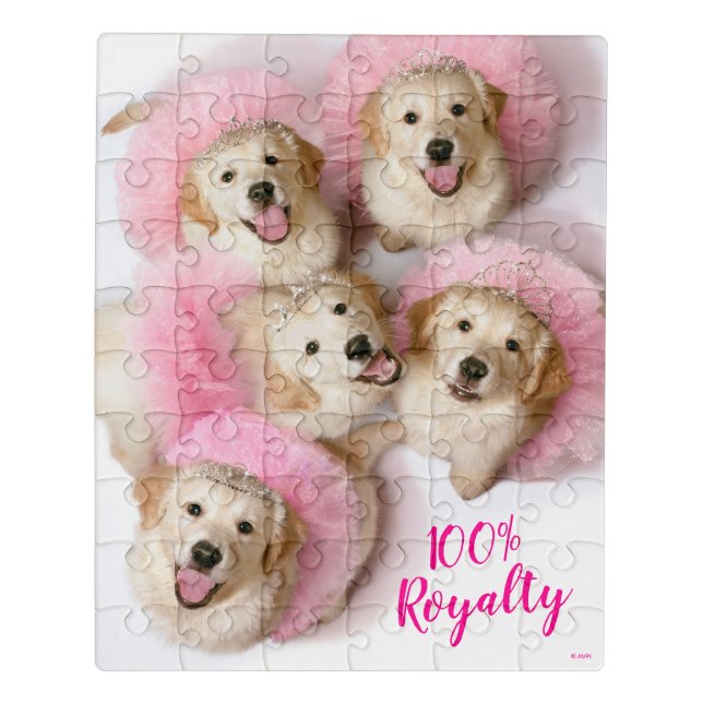 Princess Dogs in Tiaras Jigsaw Puzzle (Puzzle Vertical)