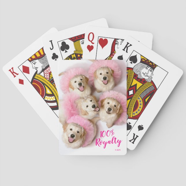 Princess Dogs in Tiaras Poker Cards (Back)