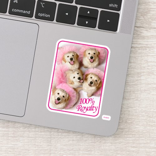 Princess Dogs in Tiaras Sticker