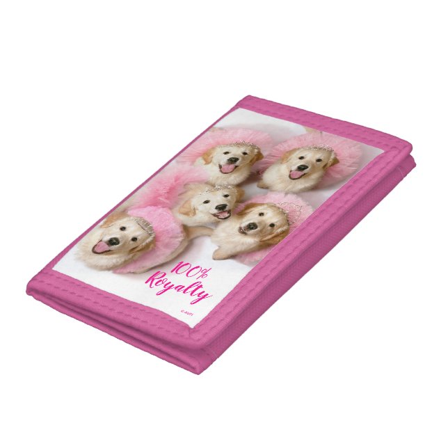 Princess Dogs in Tiaras Trifold Wallet (Bottom)
