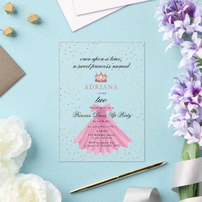 princess dress up invitations Dress Up Party Invitations & Invitation Templates