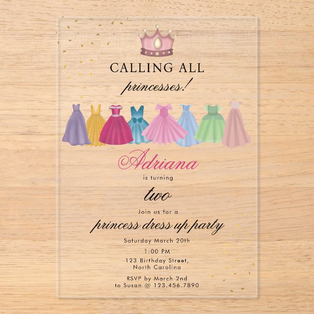 open lace back dress Princess Invitation Girl Baby Shower Birthday Dress main image 1