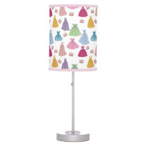 Princess Dresses Fairytale Girl Nursery Bedroom Table Lamp