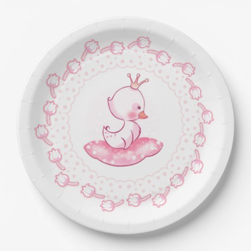 Princess Duck Paper Plates