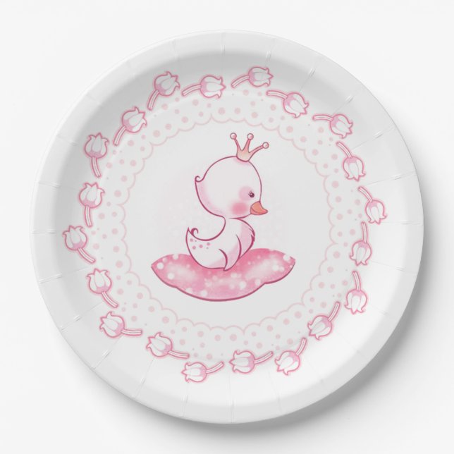 Princess Duck Paper Plates (Front)