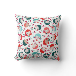 Princess earrings throw pillow