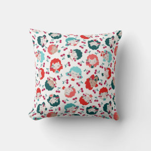 Princess earrings throw pillow
