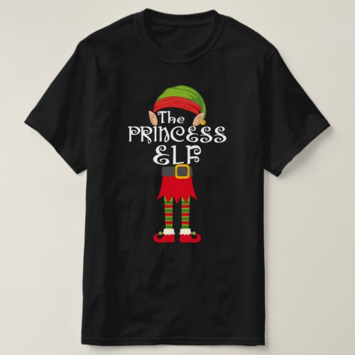 princess elf family matching christmas T_Shirt