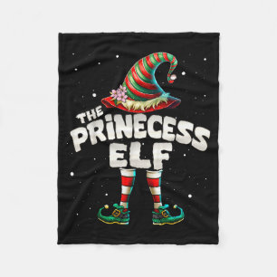 Princess Elf Family Matching Group Christmas Girls Fleece Blanket