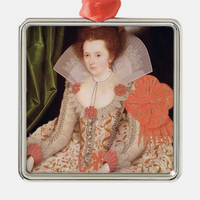Princess Elizabeth, daughter of James I, 1612 Metal Ornament (Front)
