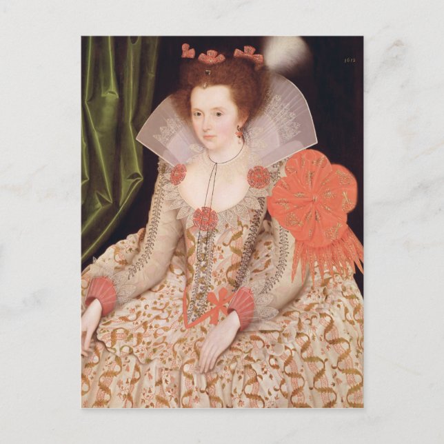 Princess Elizabeth, daughter of James I, 1612 Postcard (Front)
