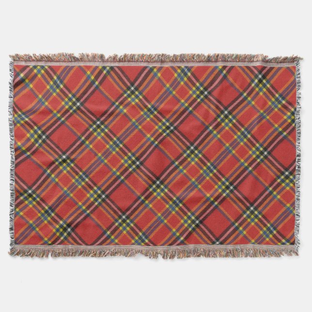 Princess Elizabeth Original Scottish Tartan Throw Blanket (Front)
