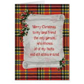 Princess Elizabeth Tartan Best Friend Christmas (Front)
