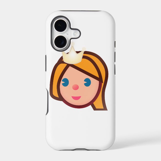 princess emoji iphone case (Back)