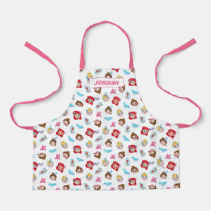 Princess Emoji Pattern Apron