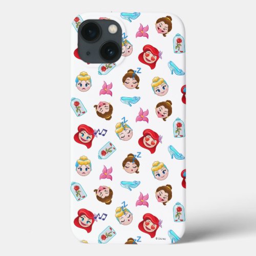 Princess Emoji Pattern iPhone 13 Case