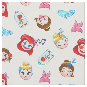 Princess Emoji Pattern Fabric