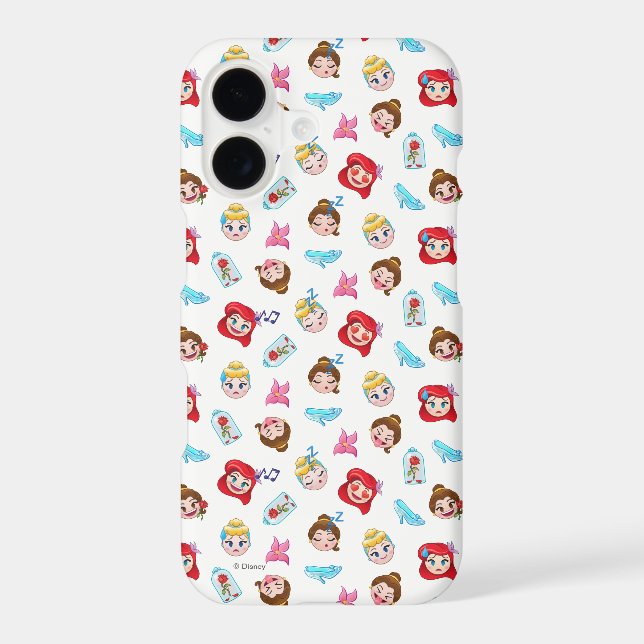 Princess Emoji Pattern Iphone Case (Back)