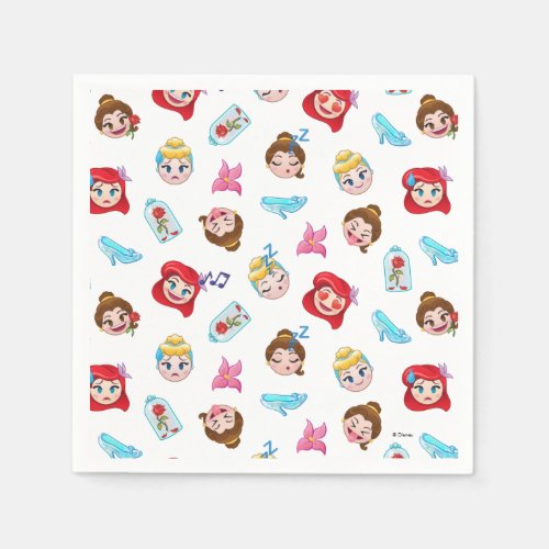 Princess Emoji Pattern Napkins