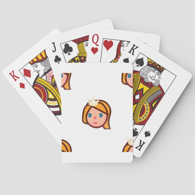 princess emoji poker cards (Back)