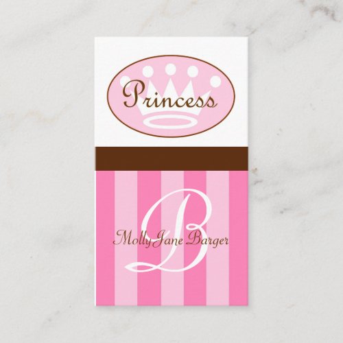 Princess Enclosure Card Business Card Template