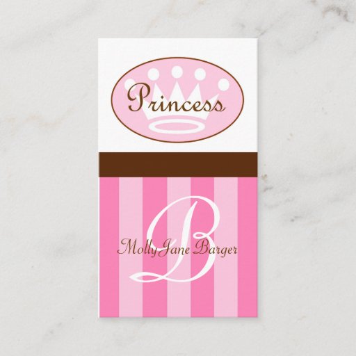 Customizable Princess Enclosure Card Business Card Template