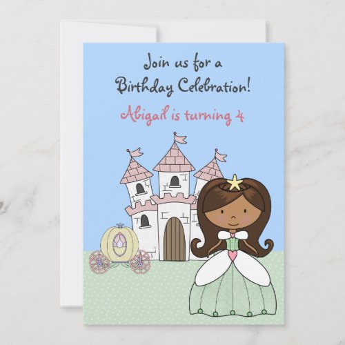 Princess Fairy Tale Birthday Invitation