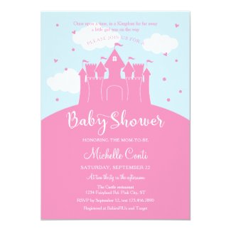 Princess Fairy Tale Castle Baby Shower Invitation