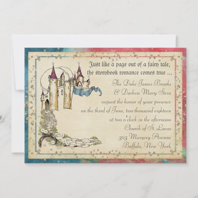 Princess Fairy Tale Invitations (Front)