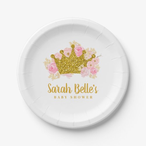 Princess Fairytale Baby Shower Paper Plates