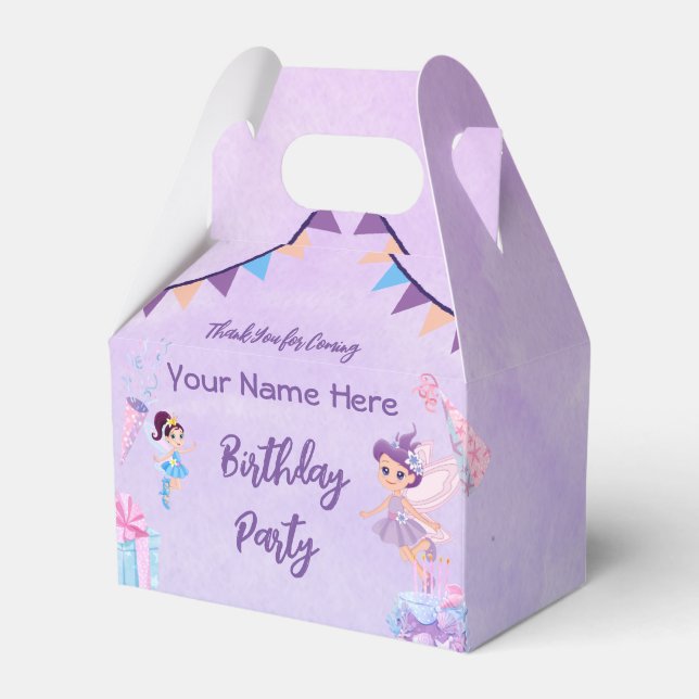 Princess Fairytale Birthday Card Invitations box (Front Side)