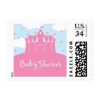 Princess Fairytale Castle Baby Shower Stamp