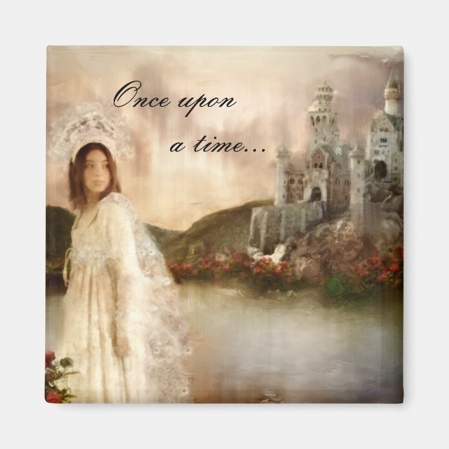 Princess Fantasy Castle Wedding Gifts Magnet (Front)