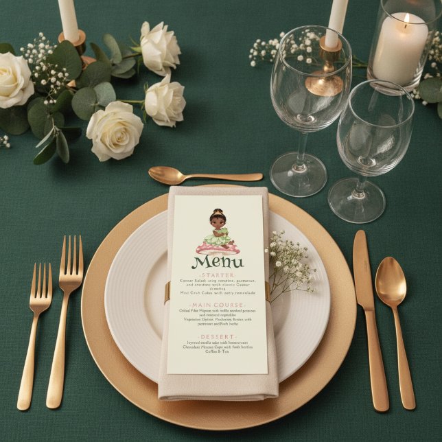 Princess Frog Baby Shower  Menu (Creator Uploaded)