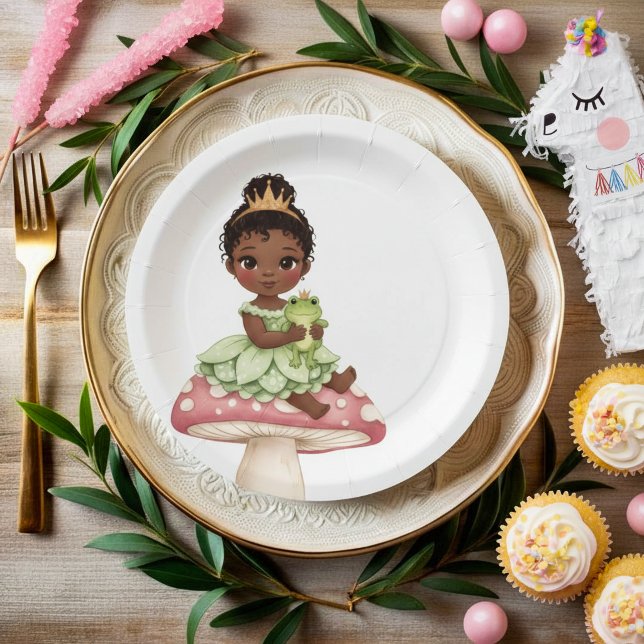 Princess Frog Baby Shower Paper Plates (Creator Uploaded)