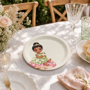 Princess Frog Baby Shower Paper Plates