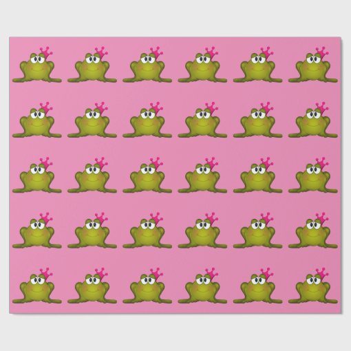 Princess Frog Wrapping Paper | Zazzle