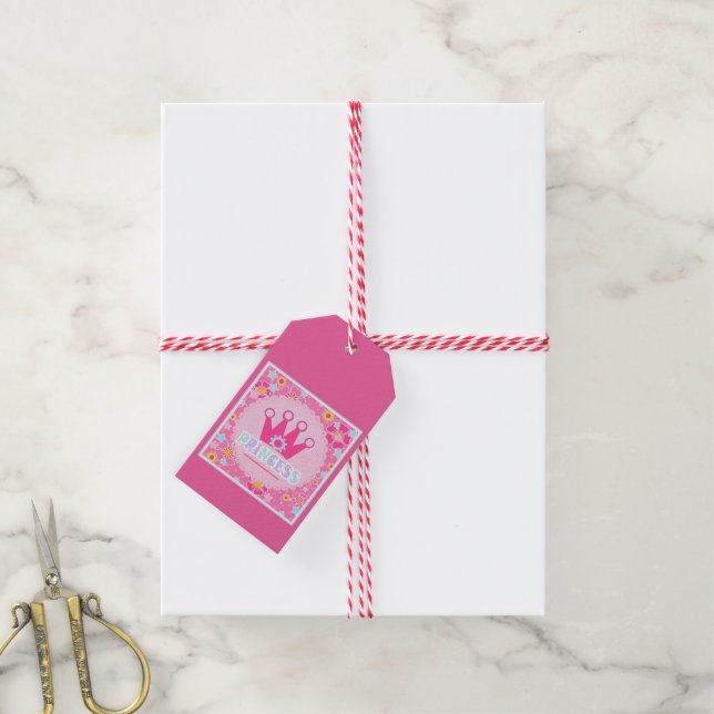 Princess . gift tags (With Twine)