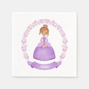 Princess Girl Birthday Party Napkins