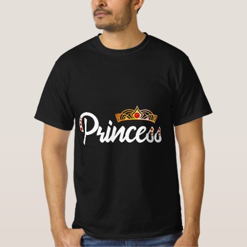 Princess Girls Valentines Day Family Matching T_Shirt