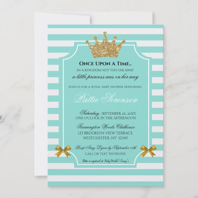 Princess Glam Baby Sprinkle Brunch Shower Party (Front)