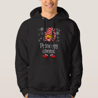 Princess Gnome Girls Kids Christmas Matching Paja Hoodie