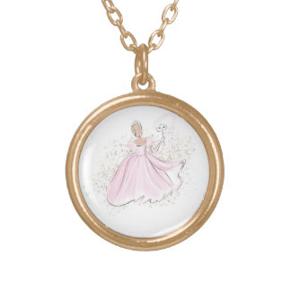 princess gold plated necklace